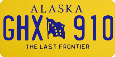 AK license plate GHX910