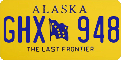 AK license plate GHX948