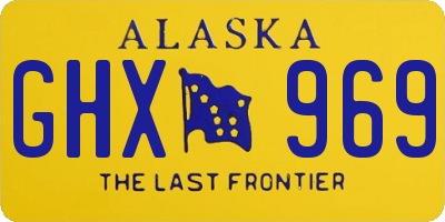 AK license plate GHX969
