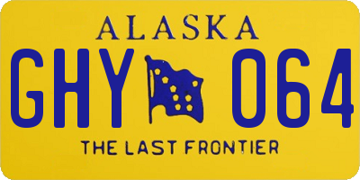 AK license plate GHY064