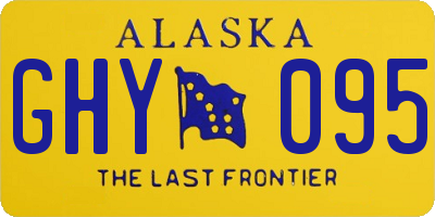 AK license plate GHY095
