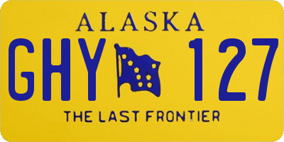 AK license plate GHY127
