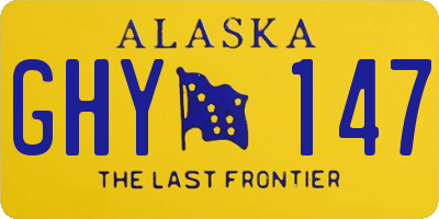 AK license plate GHY147