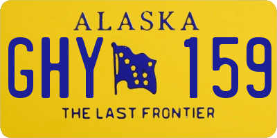 AK license plate GHY159