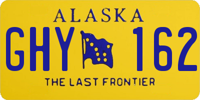 AK license plate GHY162