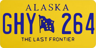 AK license plate GHY264