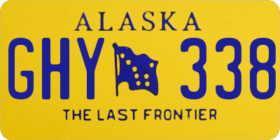 AK license plate GHY338
