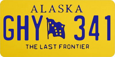 AK license plate GHY341