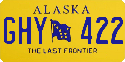 AK license plate GHY422