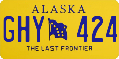 AK license plate GHY424