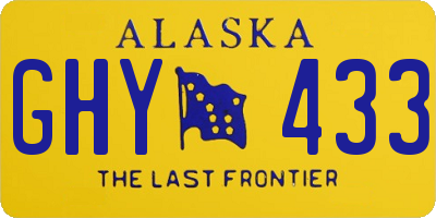 AK license plate GHY433