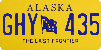 AK license plate GHY435