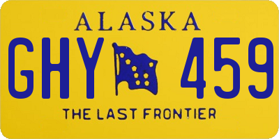 AK license plate GHY459