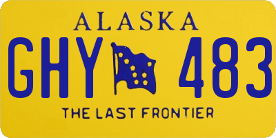 AK license plate GHY483