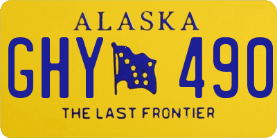 AK license plate GHY490