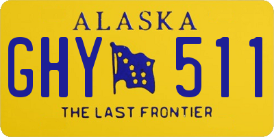 AK license plate GHY511