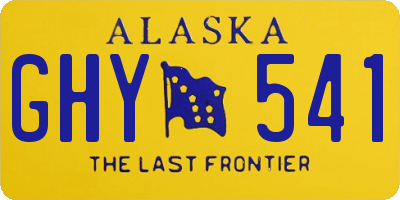 AK license plate GHY541