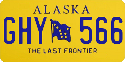 AK license plate GHY566