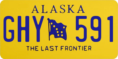 AK license plate GHY591
