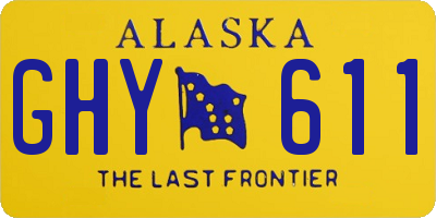 AK license plate GHY611