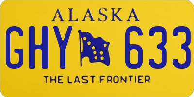 AK license plate GHY633