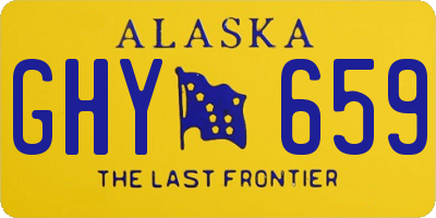 AK license plate GHY659