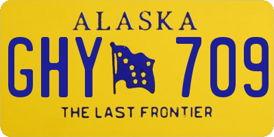 AK license plate GHY709