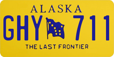AK license plate GHY711