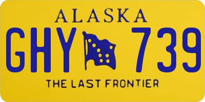AK license plate GHY739