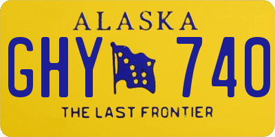 AK license plate GHY740