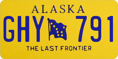 AK license plate GHY791