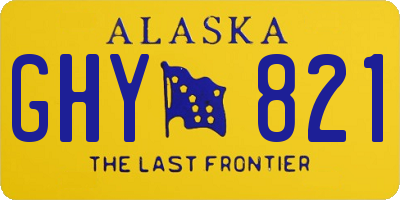 AK license plate GHY821