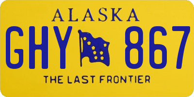 AK license plate GHY867