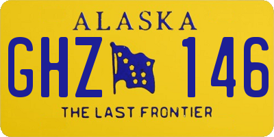 AK license plate GHZ146
