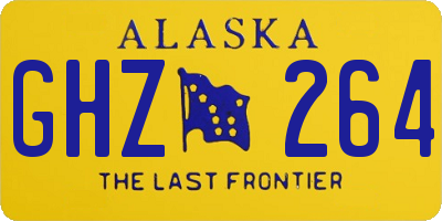 AK license plate GHZ264