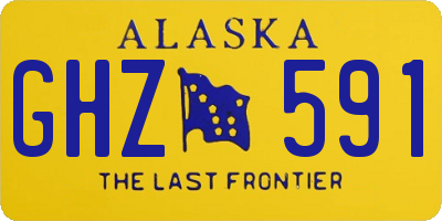 AK license plate GHZ591