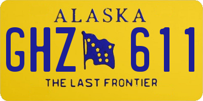 AK license plate GHZ611