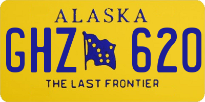 AK license plate GHZ620