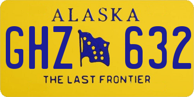AK license plate GHZ632