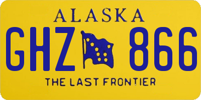 AK license plate GHZ866