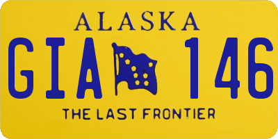 AK license plate GIA146