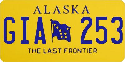 AK license plate GIA253