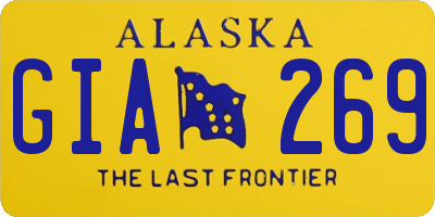 AK license plate GIA269