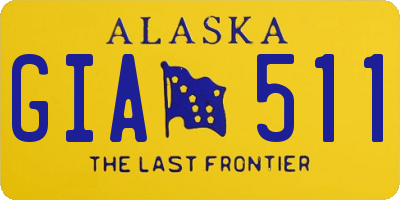 AK license plate GIA511