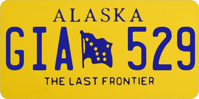 AK license plate GIA529