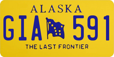 AK license plate GIA591