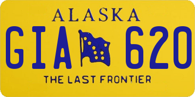 AK license plate GIA620