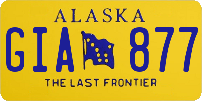 AK license plate GIA877
