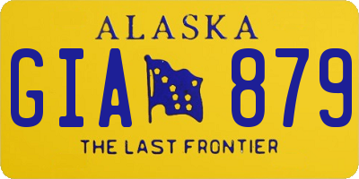 AK license plate GIA879