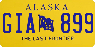 AK license plate GIA899